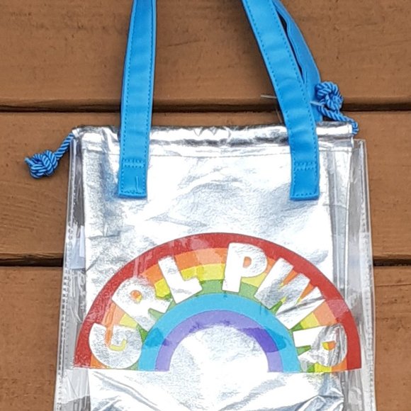 "GRL PWR" CLEAR BAG WITH REMOVABLE POUCH - NEW! - Picture 2 of 2